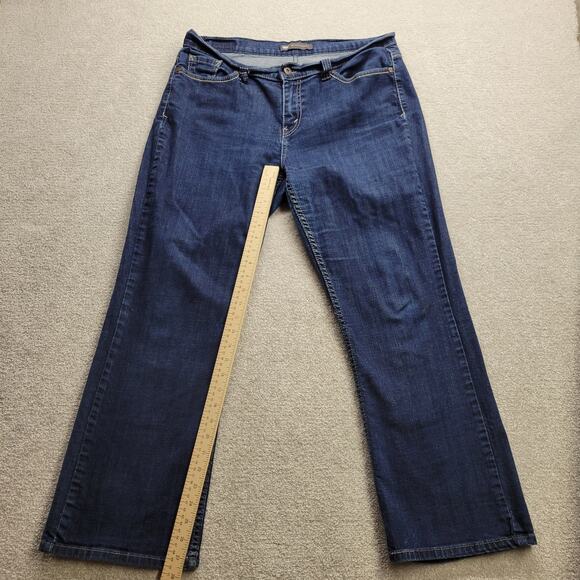 Levi's 529 Jeans Women's 32 Blue Curvy Bootcut Mid Rise Stretch Dark Wash Denim - Picture 5 of 9